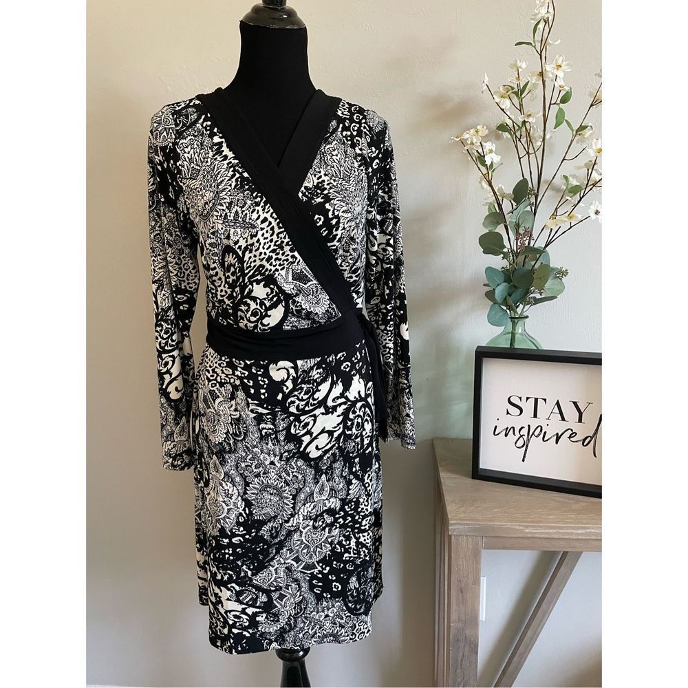 Thalia Sodi Wrap Style Dress L